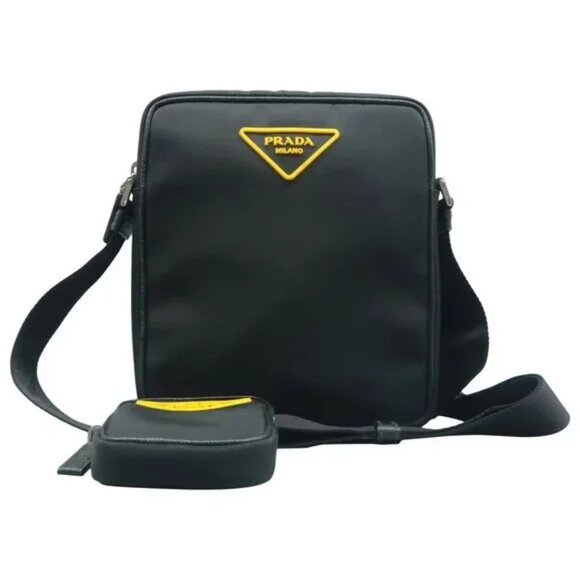 Prada Handbags - 100% Authentic Prada Re-edition Black W/P Cloth Shoulder Bag 932-092324